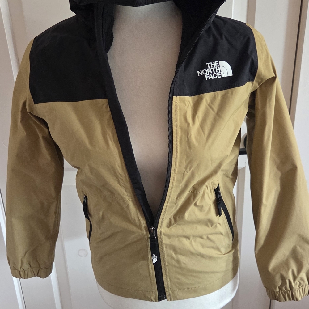 The North Face Tan and Black Jacket